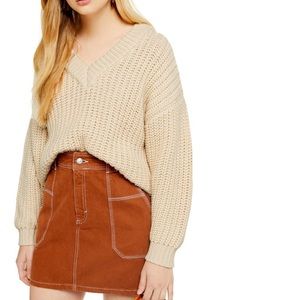 Top shop chunky v neck sweater